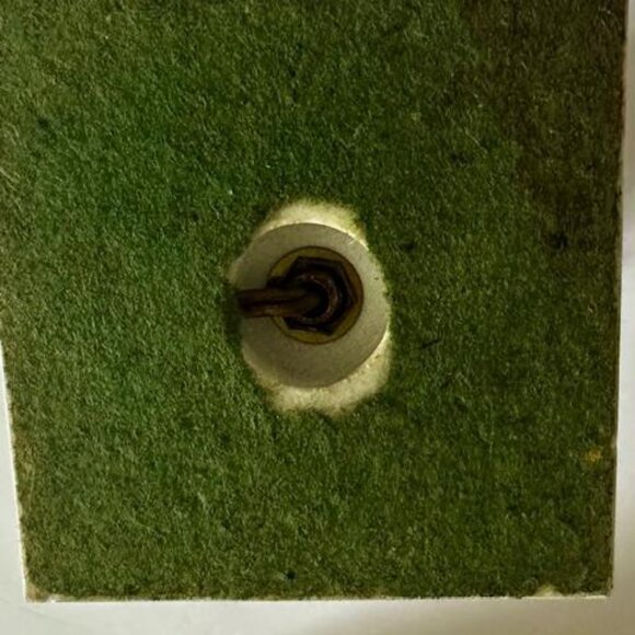 Vintage Electric Amber Hobnail Lamp 11" Tall MCM Italy Marble Base - Picture 7 of 7